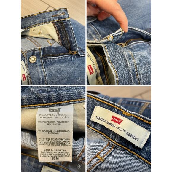 y2k grunge streetwear rodeo western Levis 512 perfectly slimming bootcut jean 10 - Picture 10 of 11